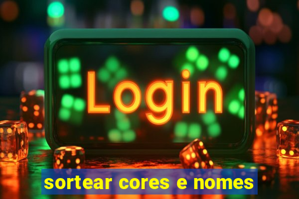 sortear cores e nomes